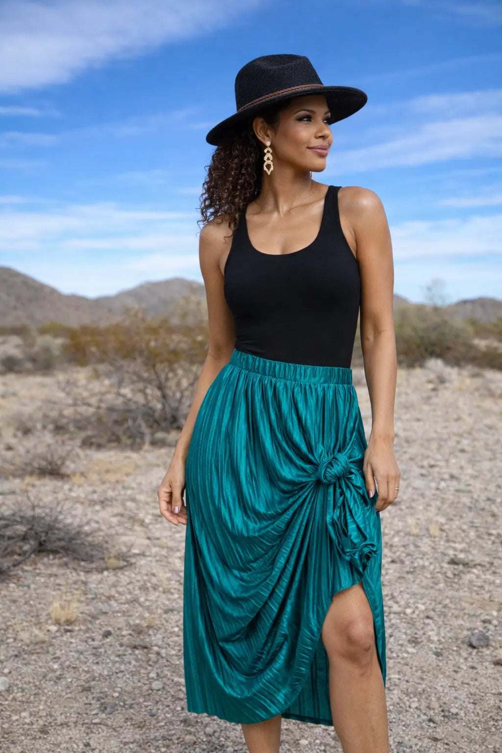 Emerald Green Maxi Skirt Pretty Little Patriot
