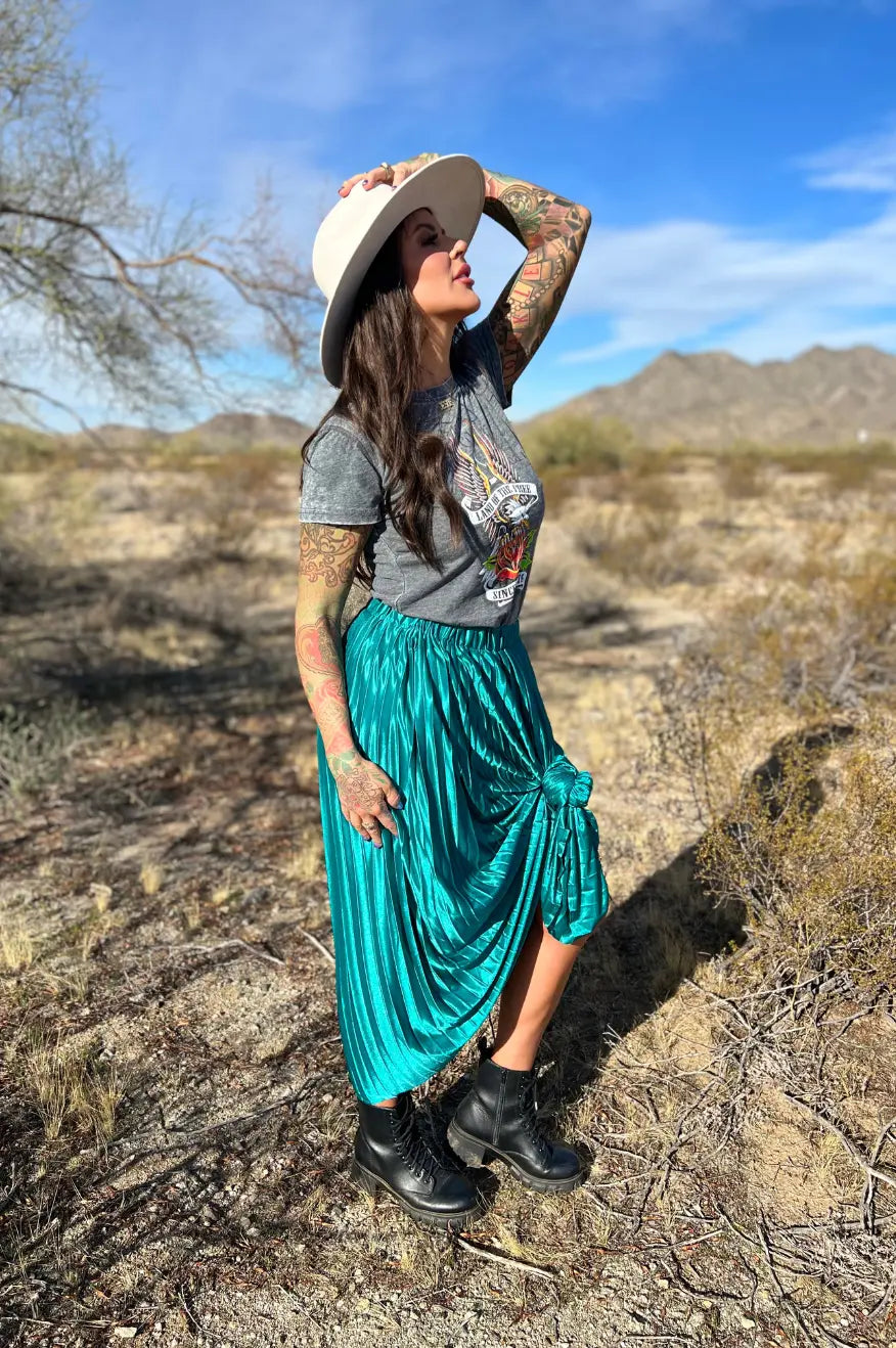 Emerald Green Maxi Skirt Pretty Little Patriot