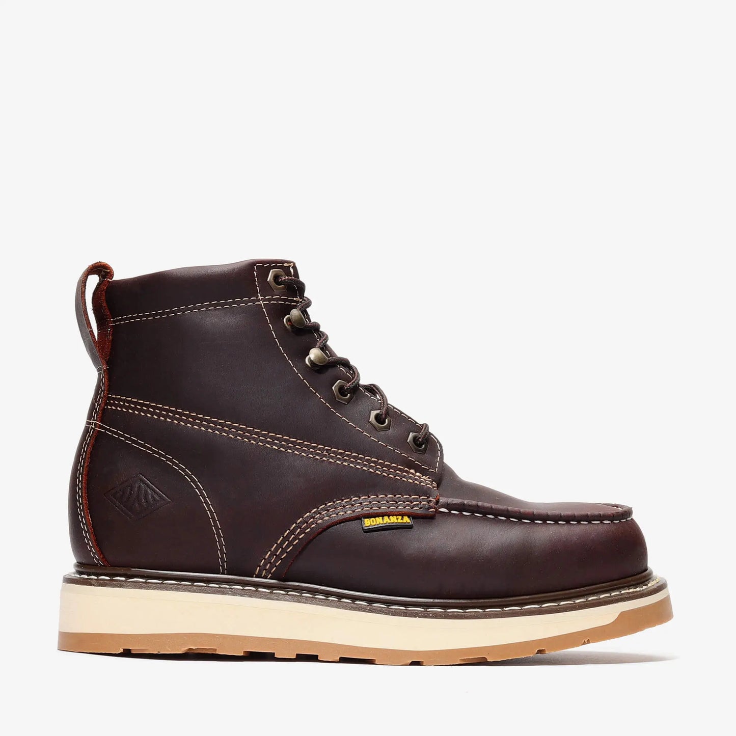 FRONTIER DUAL 6" MOC TOE BURGUNDY Bonanza Boots