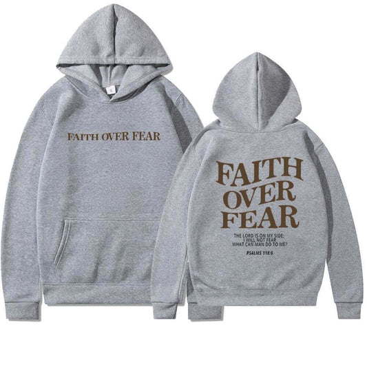 Faith Over Fear Men's And Women's Hoodies Sweater - Plush Fashion Shop #