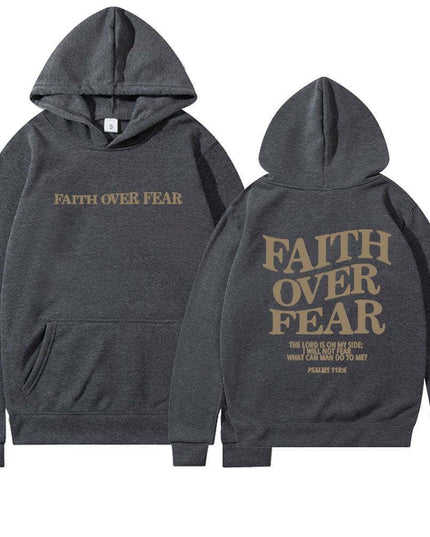 Faith Over Fear Men's And Women's Hoodies Sweater - Plush Fashion Shop #