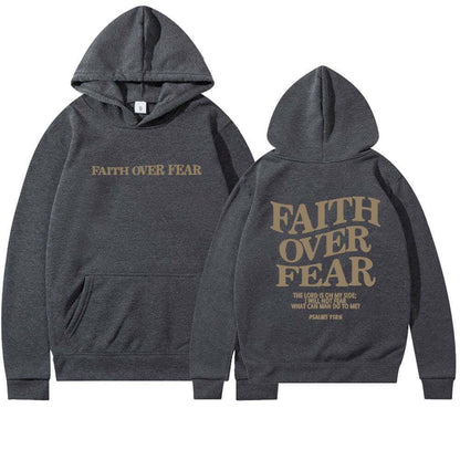 Faith Over Fear Men's And Women's Hoodies Sweater - Plush Fashion Shop #