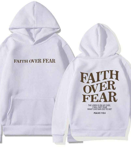 Faith Over Fear Men's And Women's Hoodies Sweater - Plush Fashion Shop #