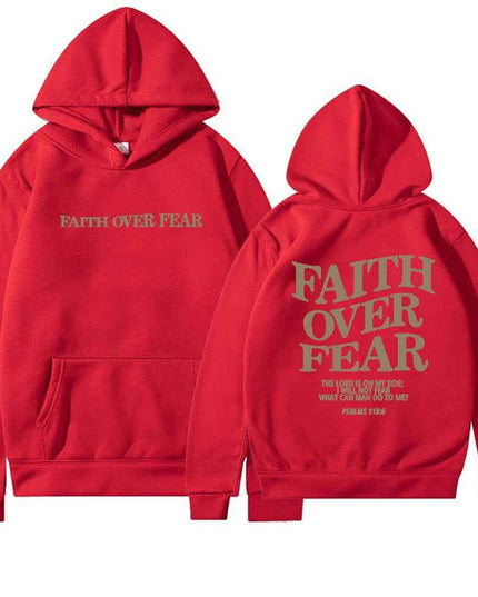 Faith Over Fear Men's And Women's Hoodies Sweater - Plush Fashion Shop #