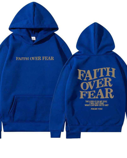 Faith Over Fear Men's And Women's Hoodies Sweater - Plush Fashion Shop #