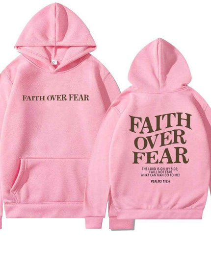 Faith Over Fear Men's And Women's Hoodies Sweater - Plush Fashion Shop #