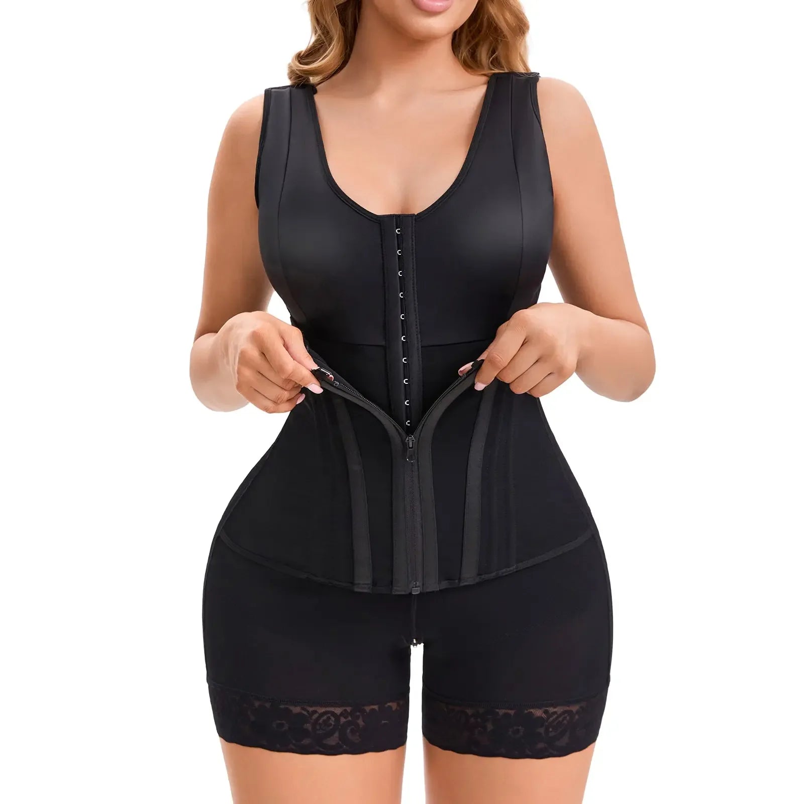Overbust Colombian shapewear bodysuit by Plush Fashion Hub, featuring tummy control and sculpting design for women.
