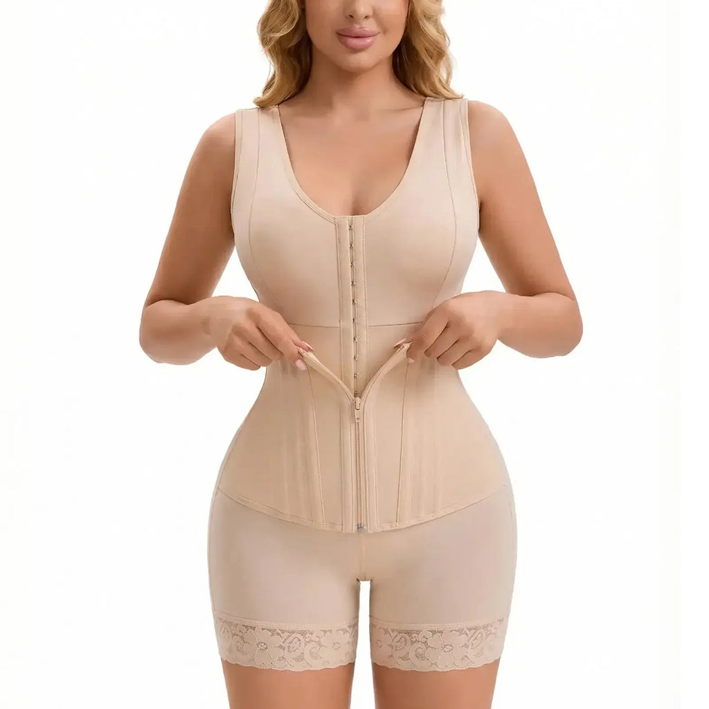Overbust Colombian shapewear bodysuit by Plush Fashion Hub, featuring tummy control and sculpting design for women.
