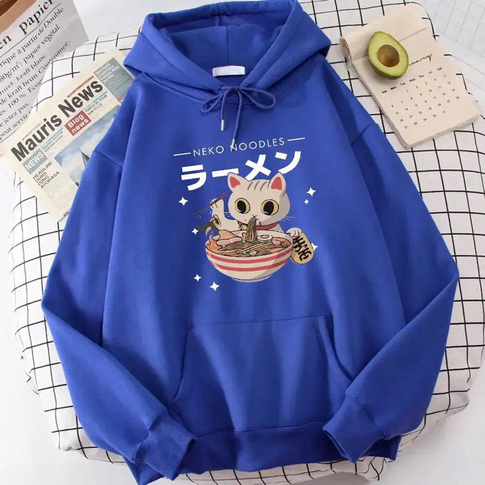 Women’s retro cat print sweatshirt by Plush Fashion Hub featuring cozy, soft fabric and a stylish graphic crewneck design.