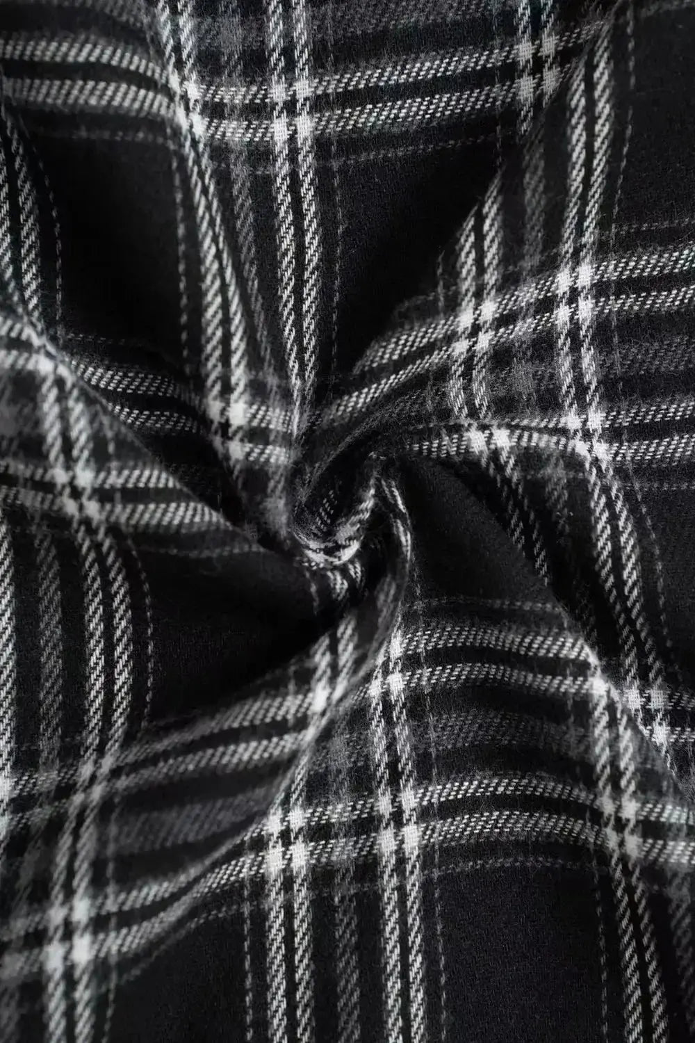 Women’s high-waisted plaid flannel wide-leg trousers by Plush Fashion Hub, featuring a relaxed fit and classic plaid pattern.