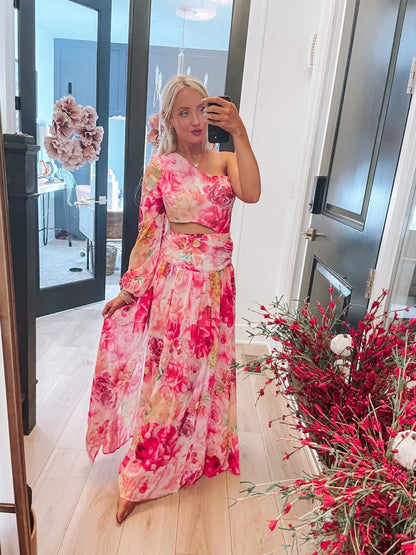 Floral Pink Maxi Dress Pretty Little Patriot