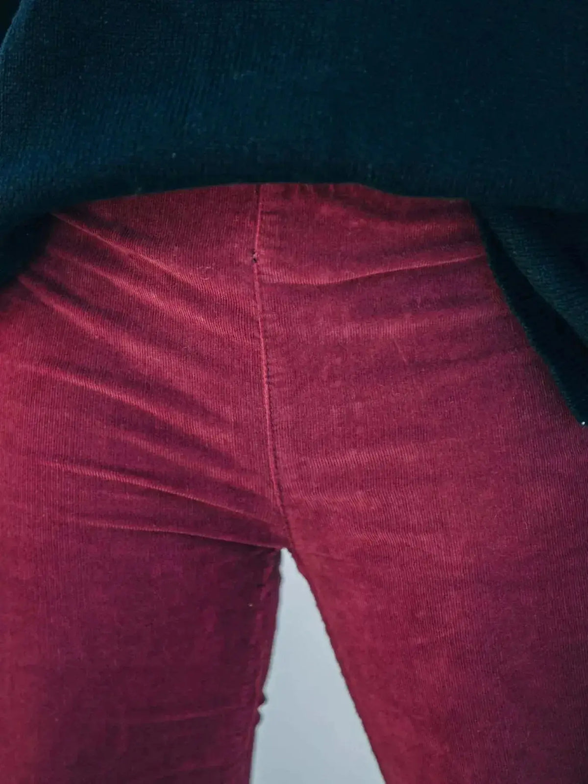 Plus size high-waisted corduroy flare pants for women by Plush Fashion Hub, showcasing the boho-inspired design and fit.