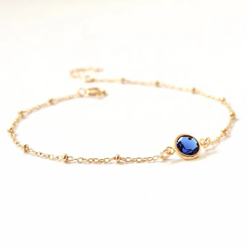 Gold-plated Diamond Beaded Bracelet Plush Fashion Hub