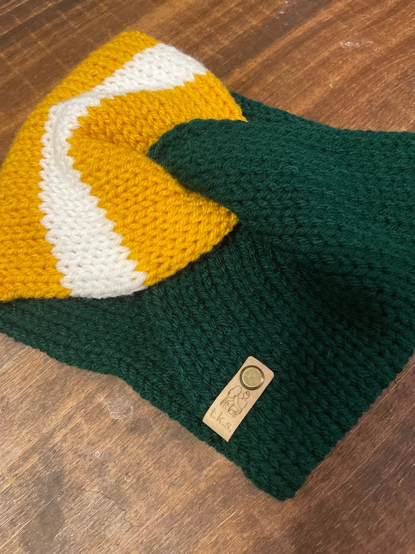 Green Bay Packers Twist Headband Tight Knit Sisters