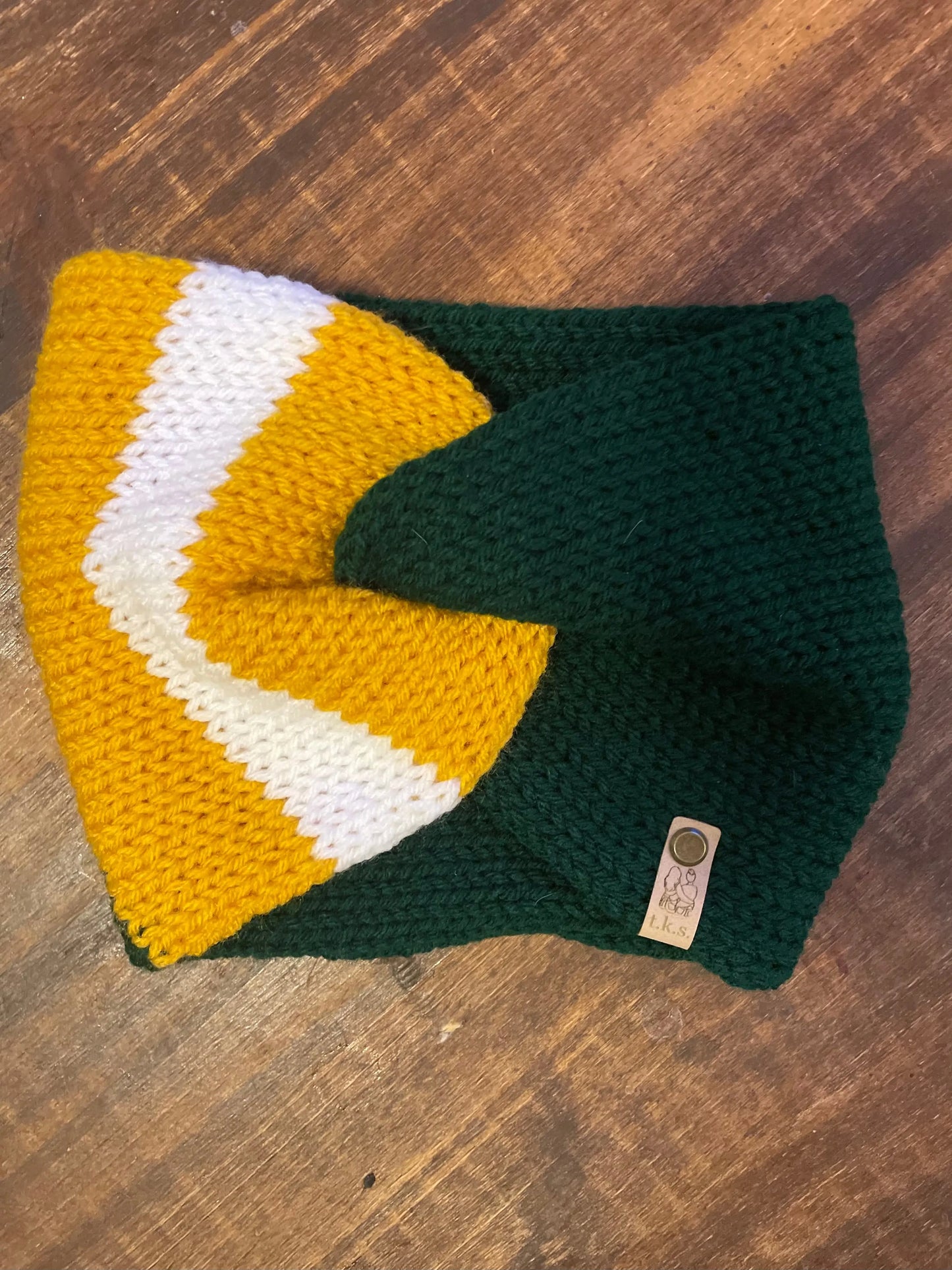 Green Bay Packers Twist Headband Tight Knit Sisters