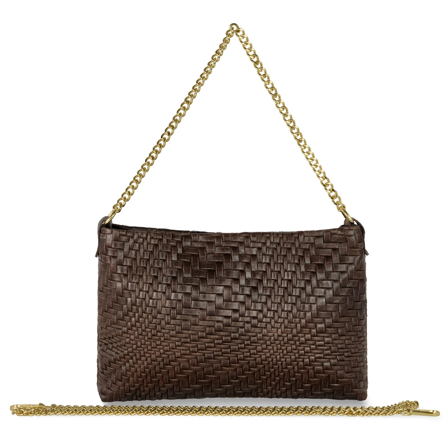 Grid Suede Leather Crossbody Bag TAKEASY