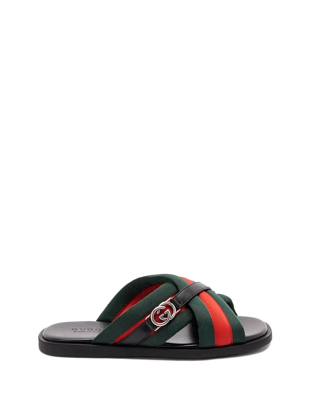 Gucci Men Criss-Cross Sandals With `Web` Luosophy