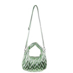 Metallic mint H-Miu bag from The House of Stylez, stylish accessory with a sleek design and modern finish.