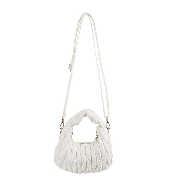 White H-Miu Bag from The House of Stylez featuring a sleek design and stylish handle, perfect for everyday use.