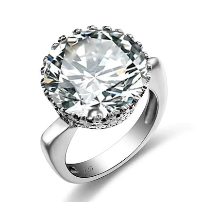 925 Sterling Silver 15ct Round Created Aquamarine Ring For WomenIndulge in elegance with this breathtaking 925 sterling silver ring featuring a stunning 15ct round created aquamarine. The perfect accessory for any occasion, this RingPlush Fashions ShopPlush Fashion Shop