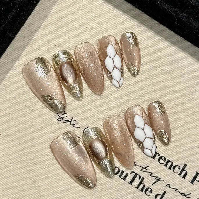 Handmade press on nails fake nails removable Plush Fashion Hub