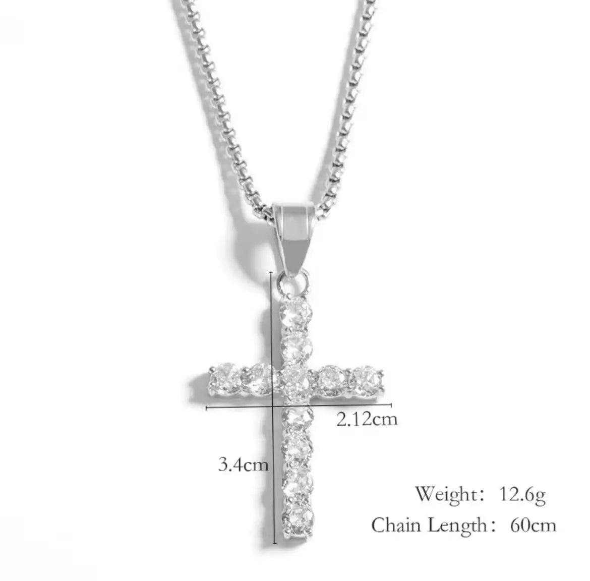 He is Risen cz Cross necklace Pretty Little Patriot
