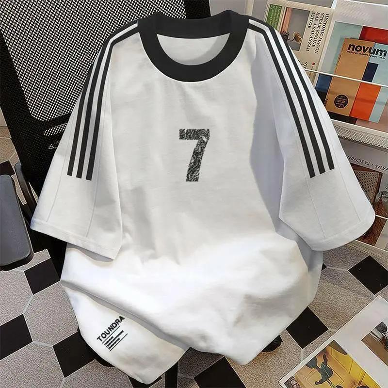 Heavy Short Sleeve Vintage Bottoming Shirt Cotton.