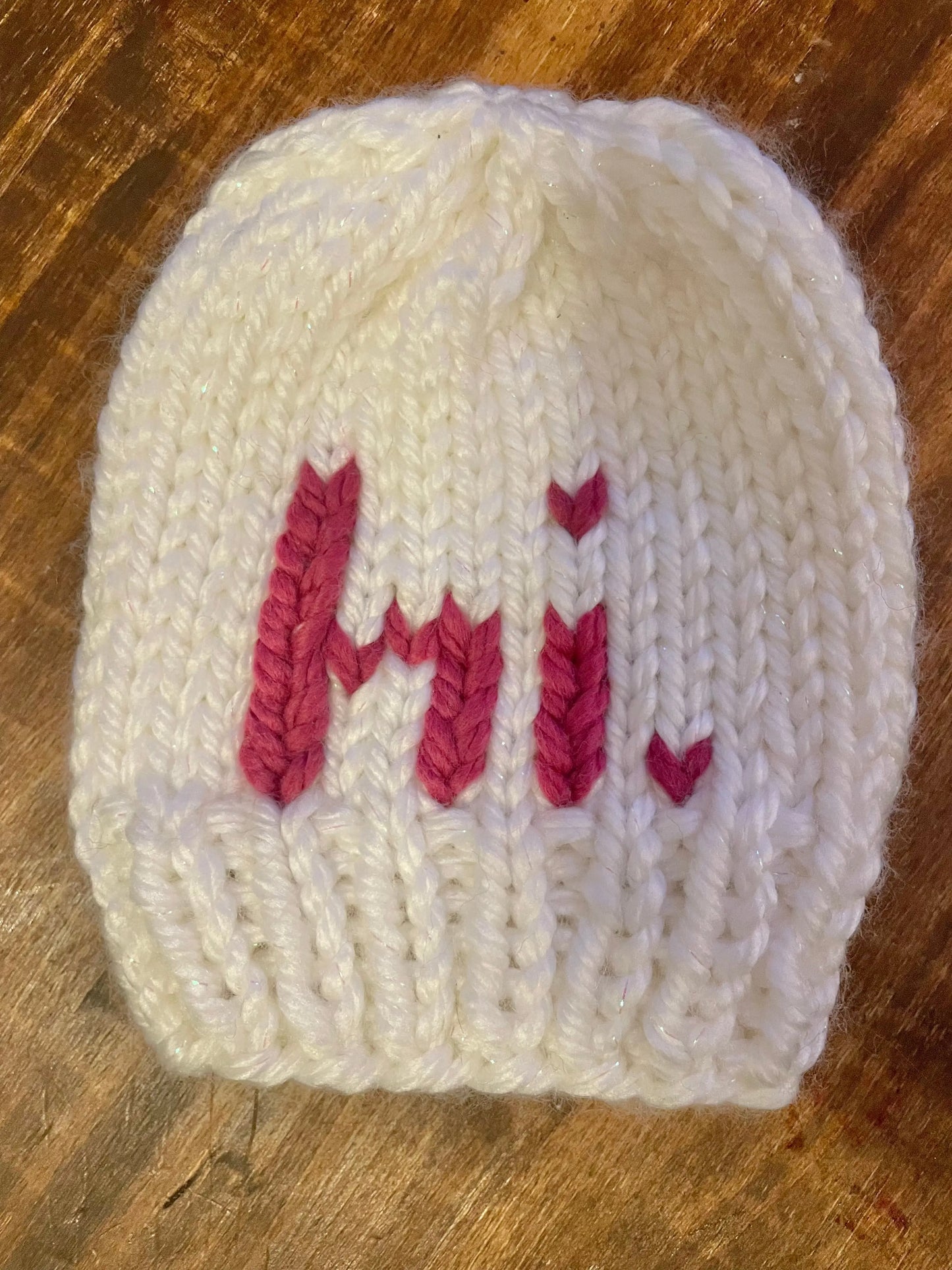 Hi Hat White Sparkle & Pink Tight Knit Sisters