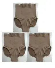 High-waisted seamless shapewear briefs by Plush Fashion Hub with tummy control and a butt-lift design for a smooth silhouette.