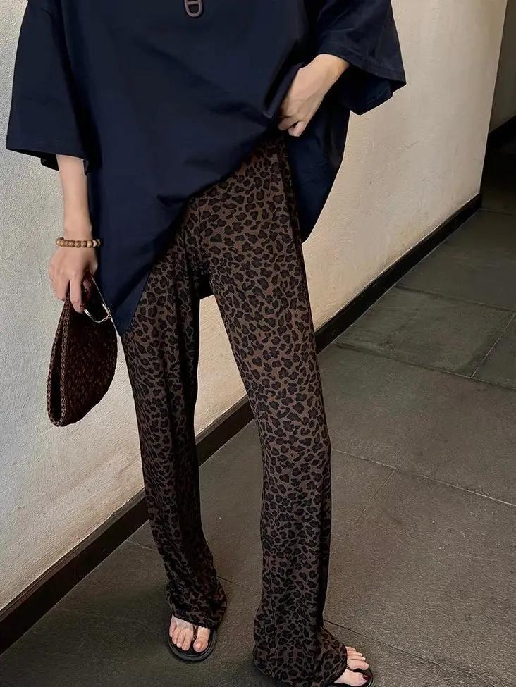 High-end Loose Soft Leopard Print Pants Plush Fashion Hub