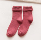 Thick cotton women's thermal socks in cozy autumn and winter style, designed for warmth and comfort by Trendy Attic Store01.