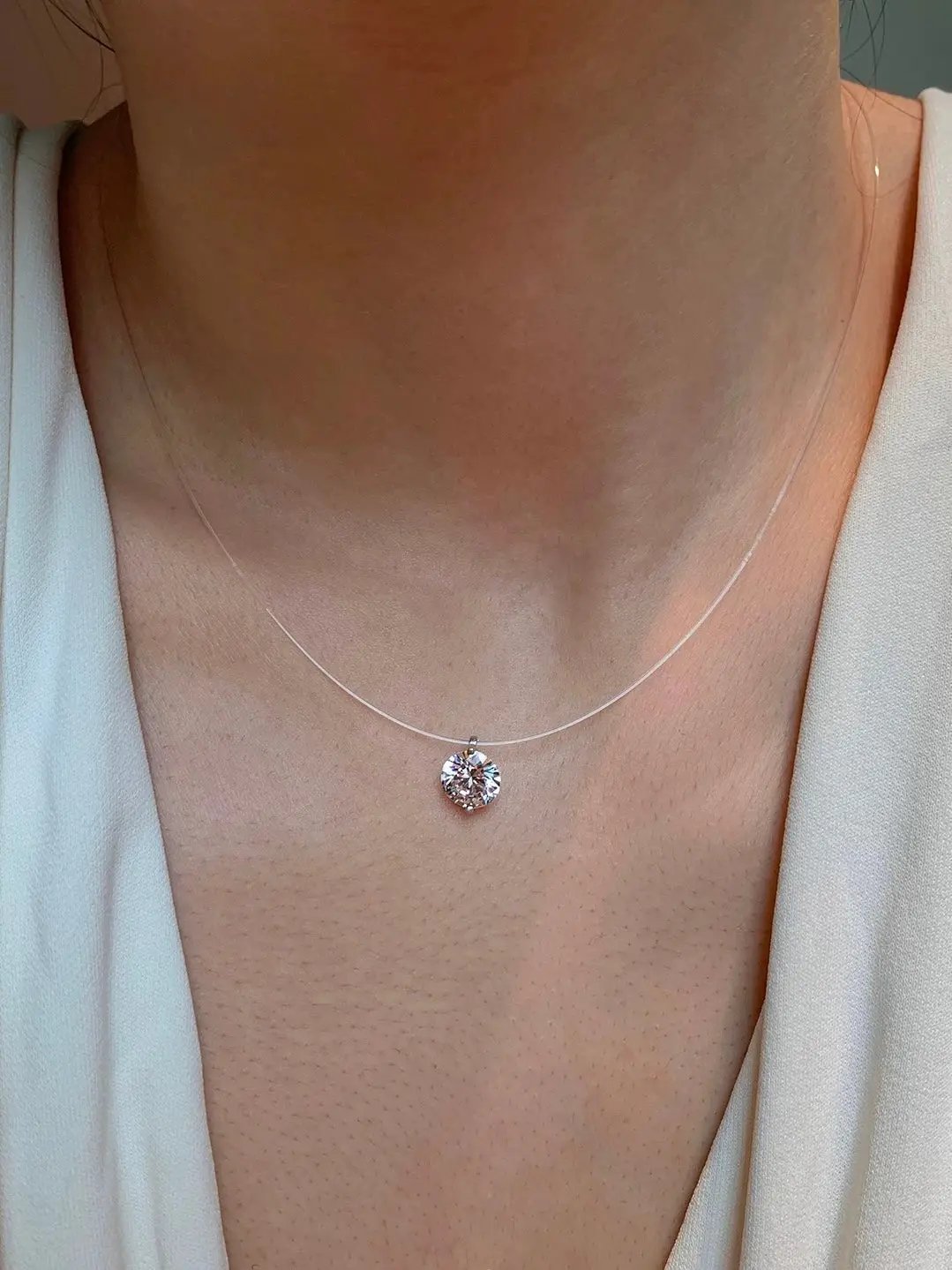 Invisible Fish Line Clavicle Chain PAINEVIDA