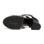 Women’s summer hollow chunky heel Roman peep toe sandals with open toes and stylish design from Trendy Attic Store01.