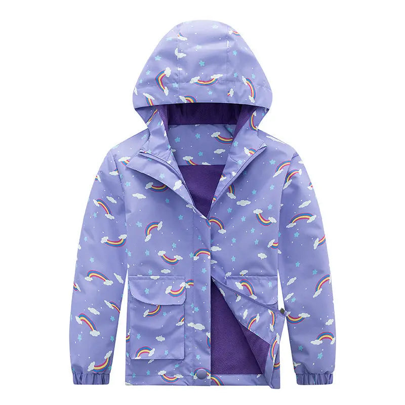 Kids' Coat Windproof Waterproof Jacket Fleece-lined Camouflage Clothing Social Buzz eSIMs