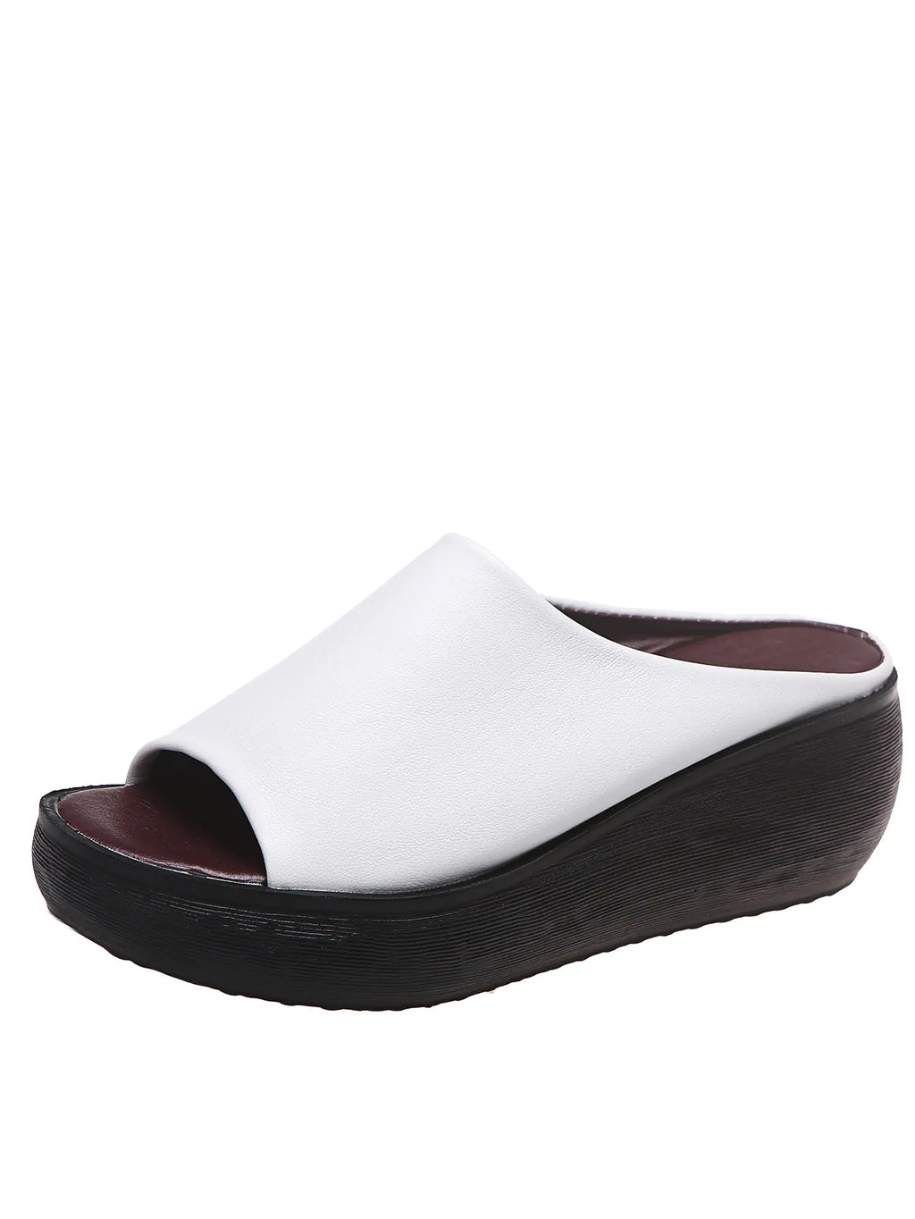 Fashion platform wedge heel sandals for women, stylish slip-on slippers with trendy design from Trendy Attic Store01.