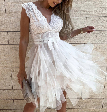 Lace White Party Dress Pretty Little Patriot