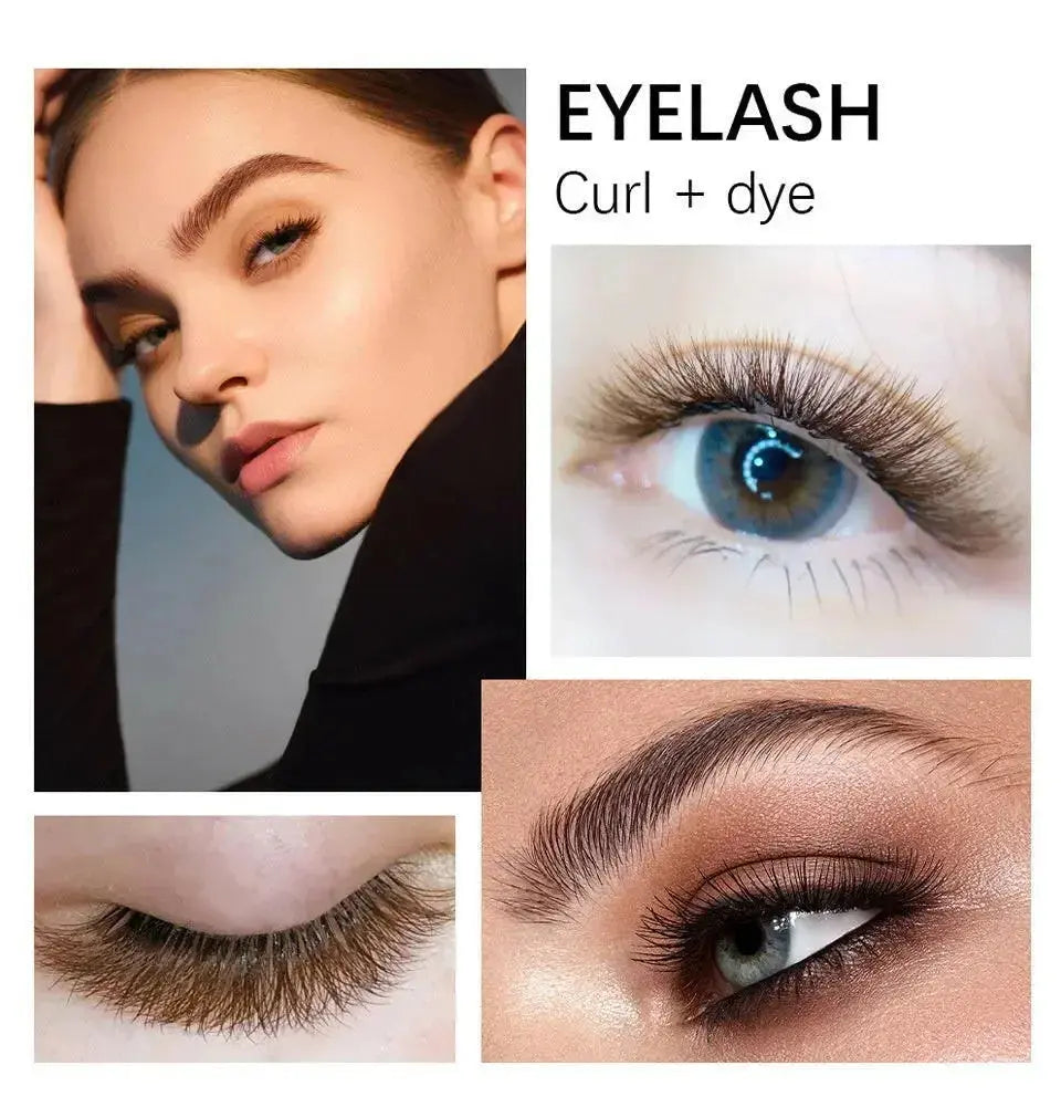 Lightweight synthetic false eyelashes set with natural style, soft and dyeing for a flattering eye look, by Plush Fashion Hub.