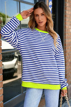 Lainey drop shoulder baggy sweatshirt by Threaded Pear, casual oversized hoodie in soft fabric, front view.