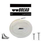 Elastic shoelaces in Luxe Creme by Bread, featuring a smooth, flexible design for comfortable, stylish footwear.
