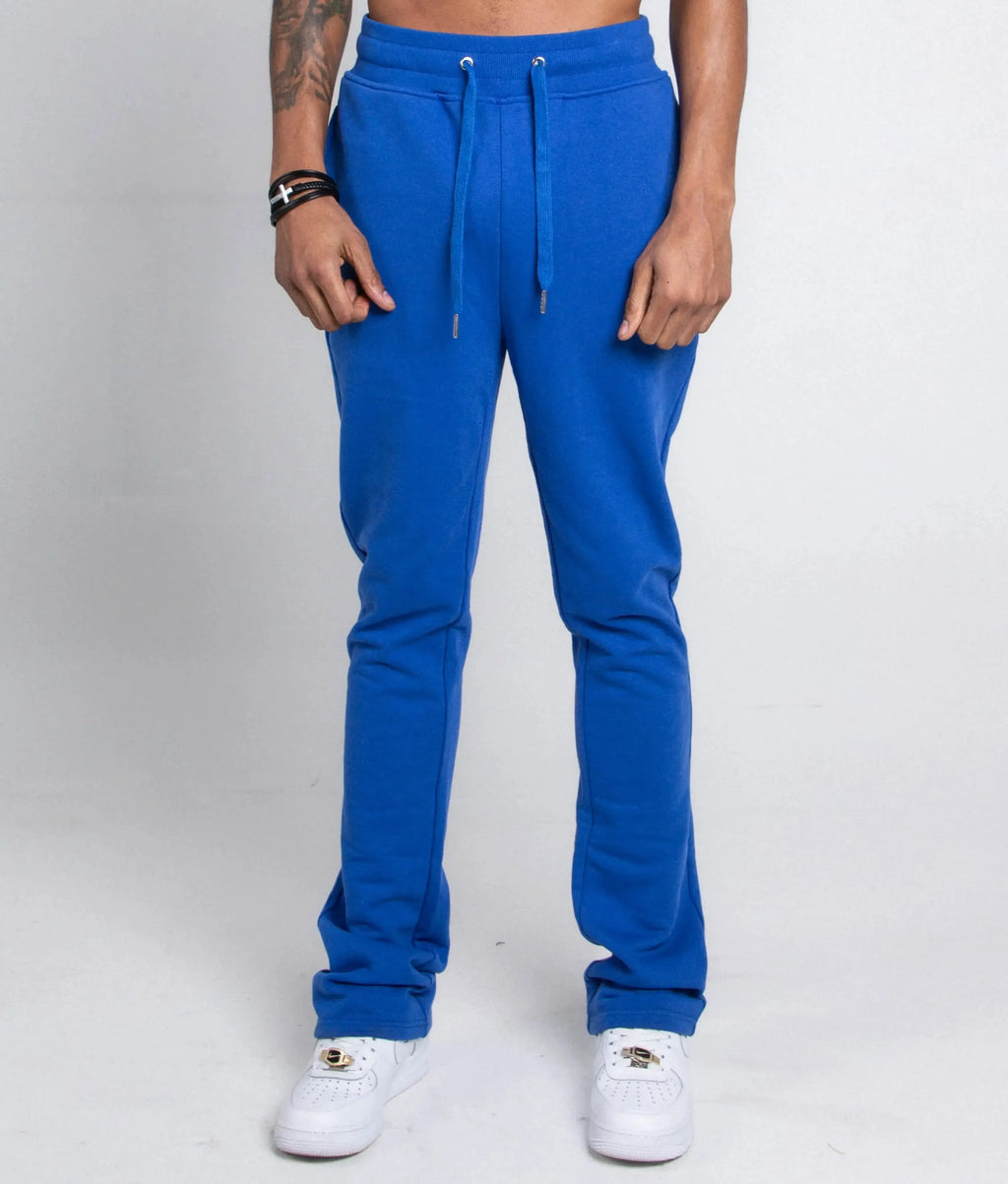 Multi-color stacked sweatpants from Plush Fashion Hub, casual pants with vibrant color blocking and comfortable fit.