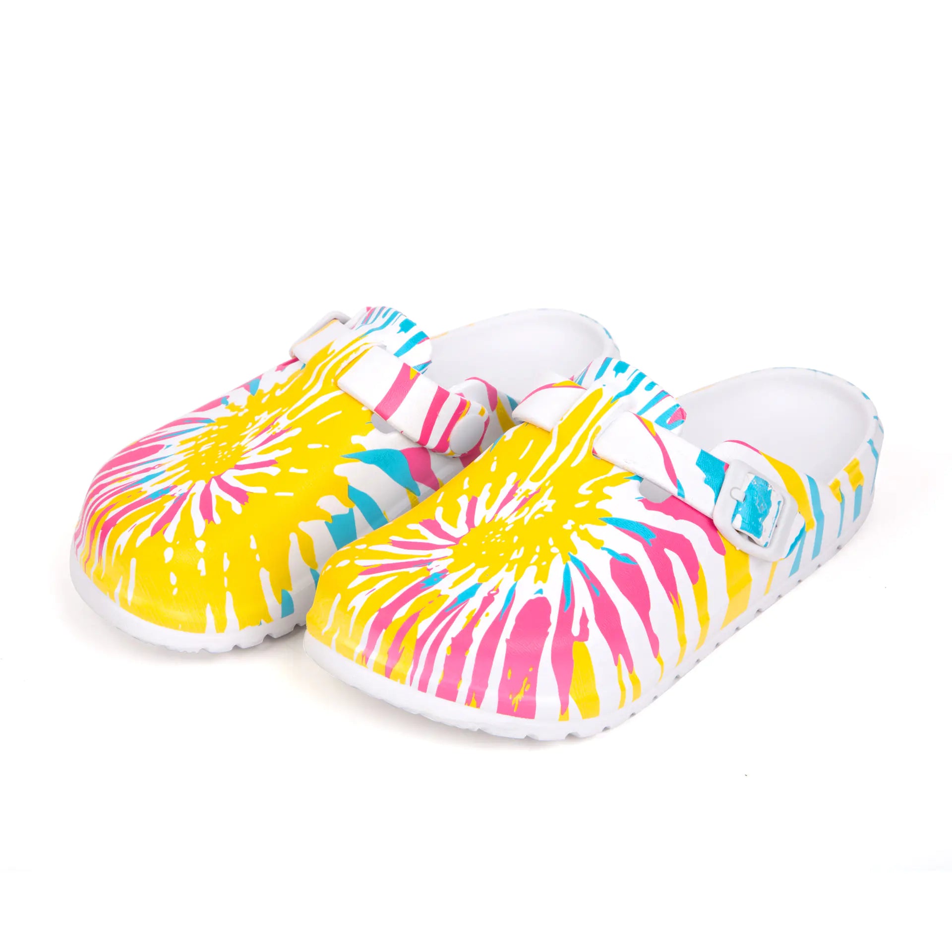 Colorful cartoon nurse-themed women’s sandals by Trendy Attic Store01, featuring playful nurse shoe design and comfortable open-toe style.