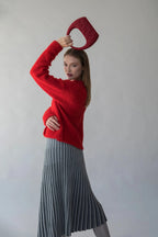 Marishka Marion 3D printed sculptural cable handbag with architectural design, showcasing unique textured bag and bold style.