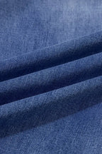 Light blue Megan loose high-rise jeans by Threaded Pear with a relaxed fit and classic denim texture.
