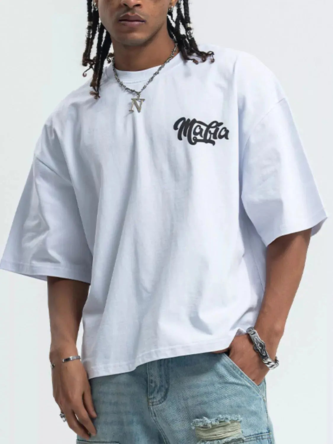 Men's Cartoon Round Neck Half Sleeve T-Shirt - Plush Fashion Hub