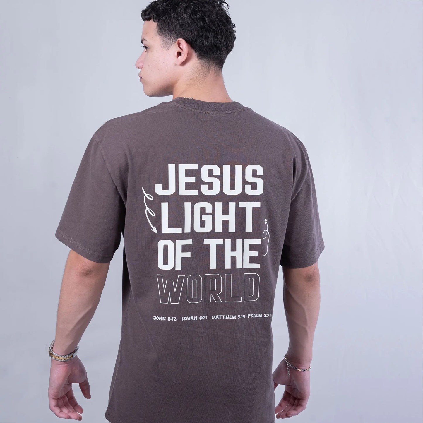 Men's Heavy Faded Tee Light of the World Blessing Clothing