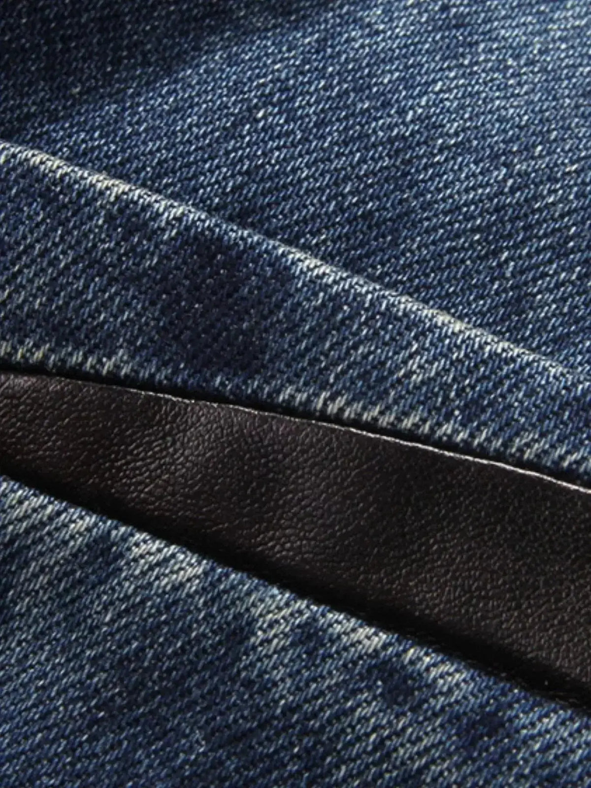 Men's plus size denim blazer by Plush Fashion Hub, structured cotton blend fabric with lapel collar and tailored fit.