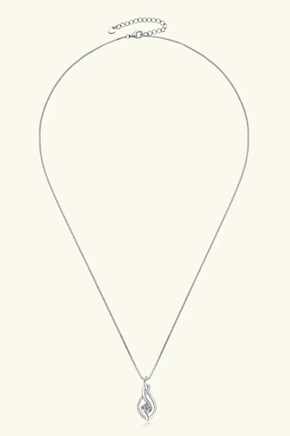 Moissanite 925 Sterling Silver Necklace - Plush Fashion Hub