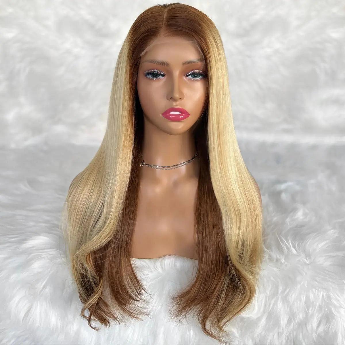 Monique Glueless 5x5 HD Lace Professionally Colored 100% Human Hair Closure Wig Private Label