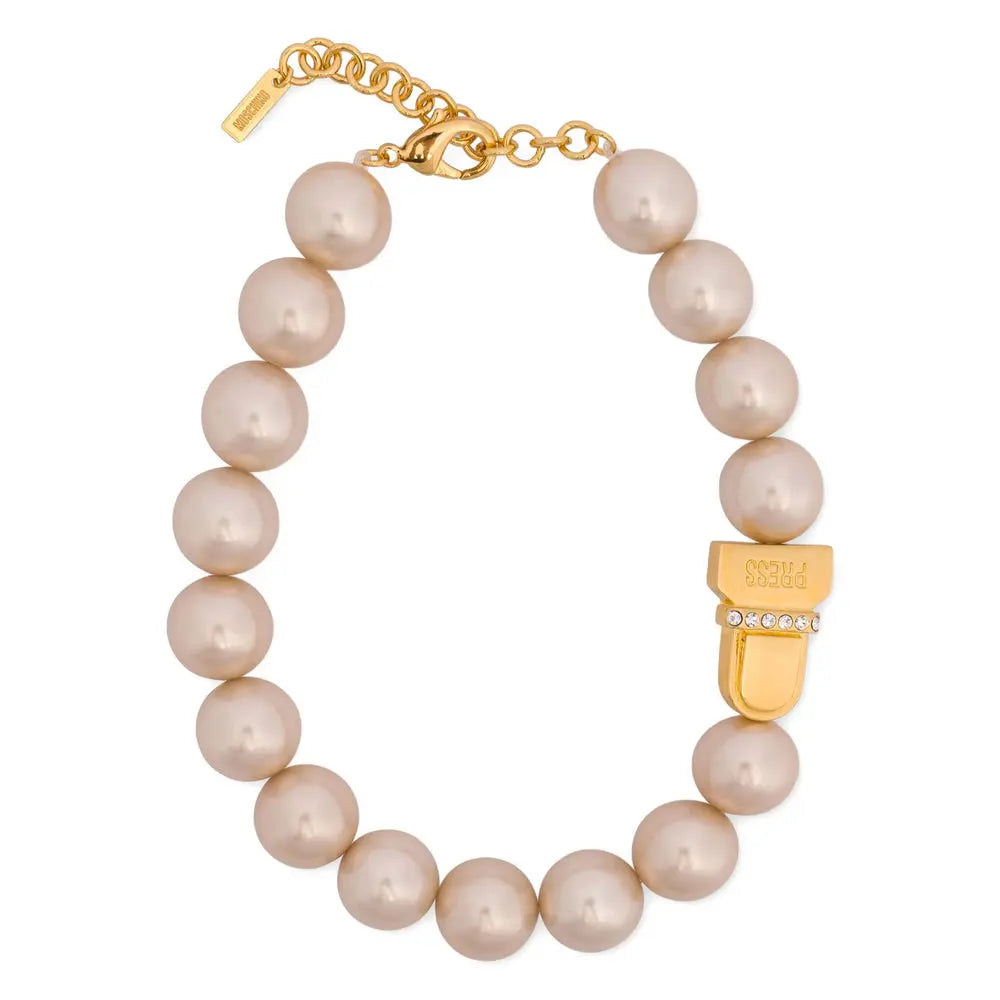 Moschino White Necklaces Women Luosophy
