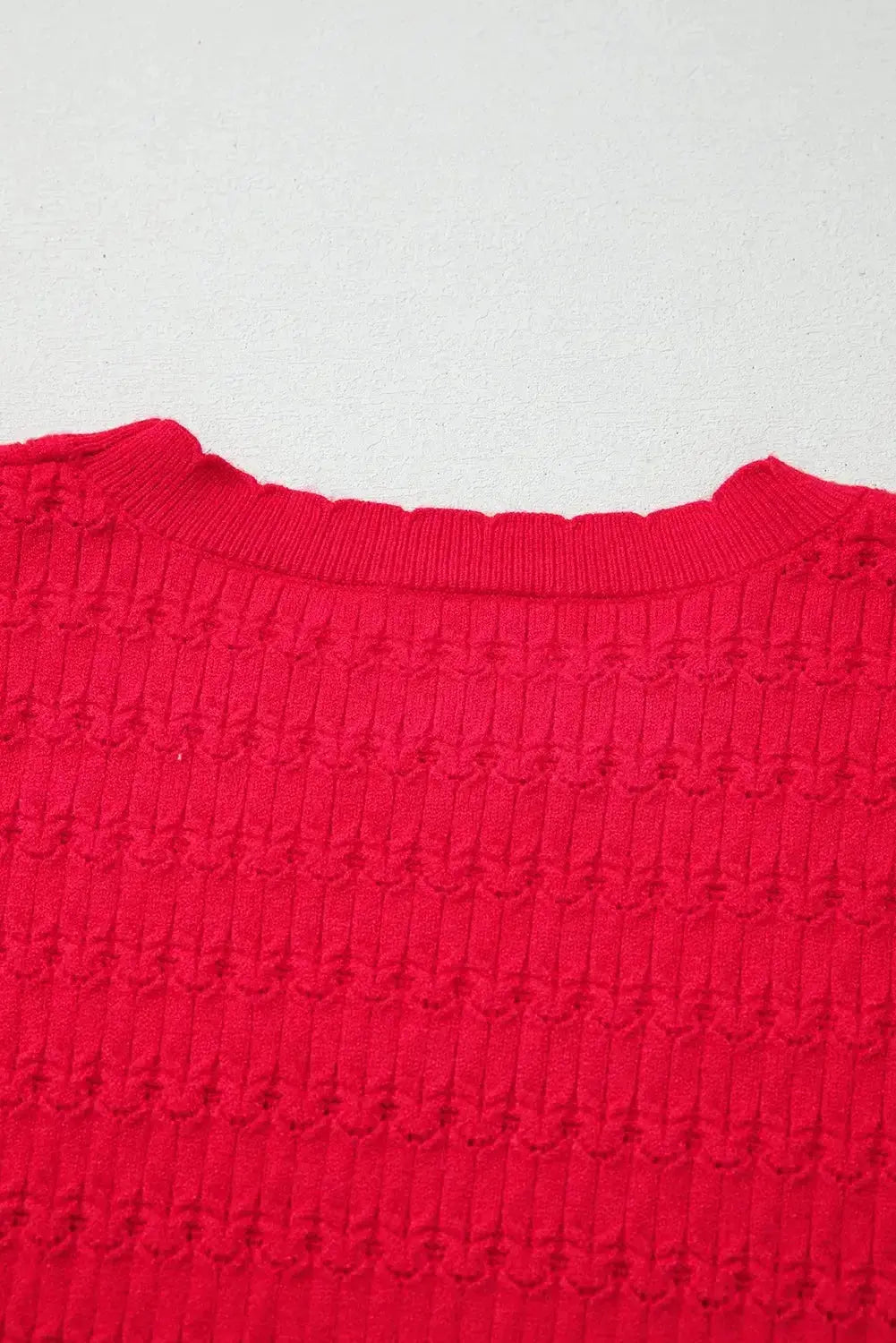 Nellie knit ribbed cuffs sweater by Threaded Pear, featuring a cozy textured knit design in a versatile style.